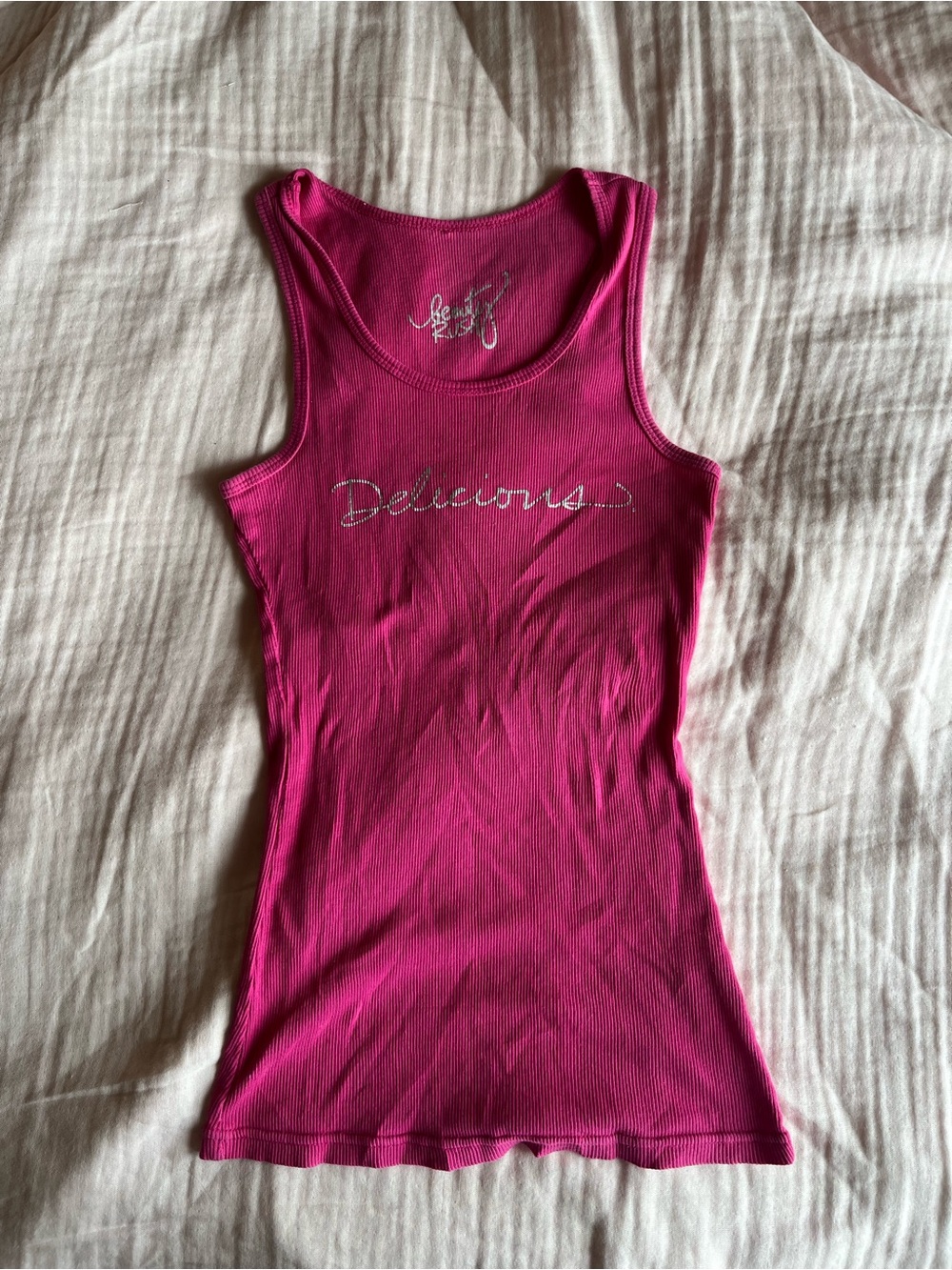 Delicious Pink Y2K Tank Top